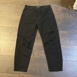 Ripped High rise mom jeans